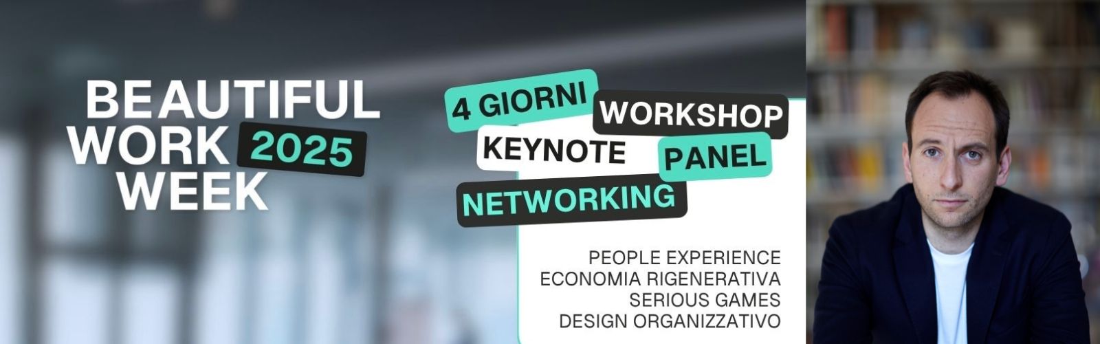 Simone Quercia relatore alla Beautiful Work Week 2025